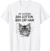 My Clothes 20% Cotton 80% Cat Hair T-Shirt